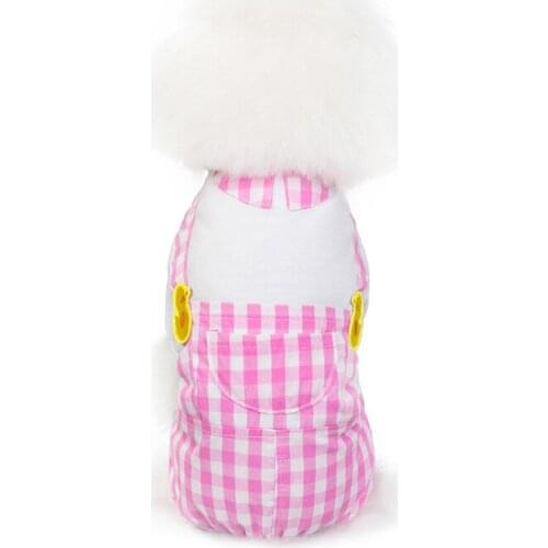Pet Clothes Dog Checked Boxer Pants Dogs Chicken Suspenders Dog Clothes for Small Dogs Jumpsuit for Dogs