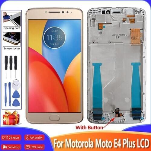 Original 5.5" Display For Motorola Moto E4 Plus LCD Touch Screen With Frame Digitizer Assembly For MOTO E4 Plus LCD Display