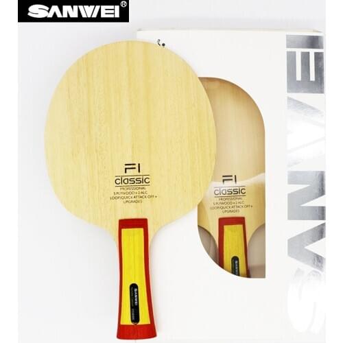 Sanwei F1 Classic table tennis blade Quick attack/Looping play style ping pong bats 5 ply wood with 2 ply ALC