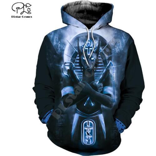 PLstar Cosmos Horus Egyptian God Eye of Egypt Pharaoh Anubis Ancient Egypt 3DPrint Zipper/Hoodies/Sweatshirt/Jacket/Men/Women s6