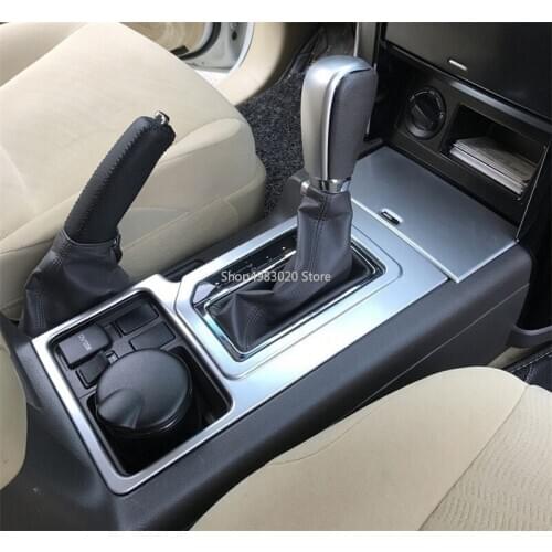 For 2010-2016 Toyota Land Cruiser Prado FJ 150 ABS Gear Shift Box Panel Trim Gear Shift Head Cover Frame Car Styling Accessories