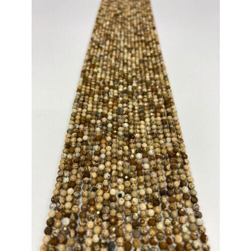 Natural crystal picture stone surface sphere 2MM / 3MM / 4MM length is 38cm