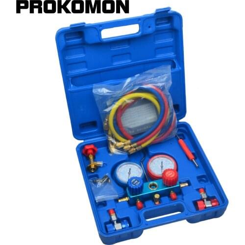 Air Conditioning R-134A AC Diagnostic A/C Manifold Gauge Tool Set