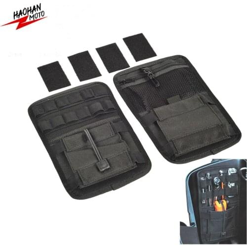 For Harley Softail Dyna Touring Road King Street Electra Glide Ultra Motorcycle Saddlebag Organizer Hard Bags Storage