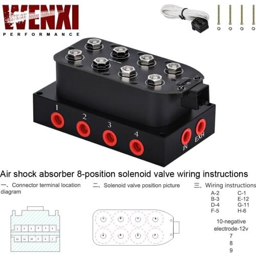 Universal Air Ride Suspension Manifold Valve 1/4 1/8"npt Fast Air Bag Control fbss (0-300psi) WX-ESV02