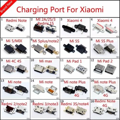YuXi 1x Brand New Micro USB Connector Socket Jack For Xiaomi Mi Pad 1 2 Mi note/ Plus 4G Redmi 2 3 3s/ note 2 3 4 Charging Port