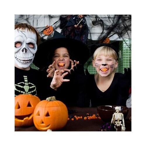 1/10pcs/set of halloween decoration funny jokes dentures kids funny toy replicas disgusting ugly dentures false teeth model 5z