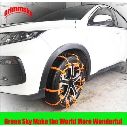 10pcs/lot 930mm 36.61inch length 145-295mm tire 14-24inch rim car universal emergency tire anti-skid zip ties