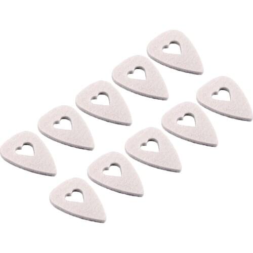 10 Pack Wool Felt Guitar Pick Plectrum for Guitar Ukulele Parts Accessories