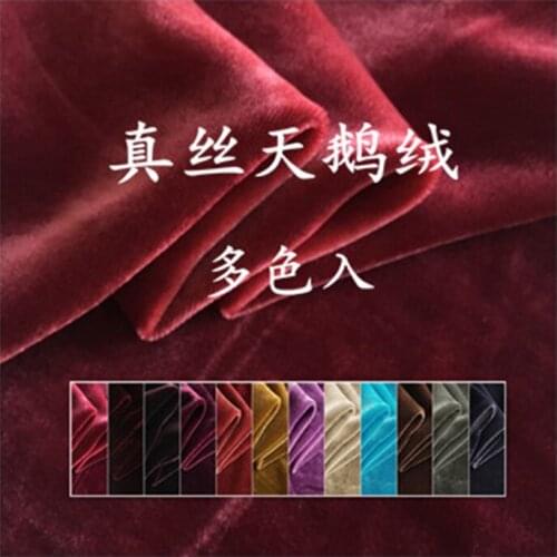100% Mulberry Pure Golden velvet Red Cloth Autumn and winter B150