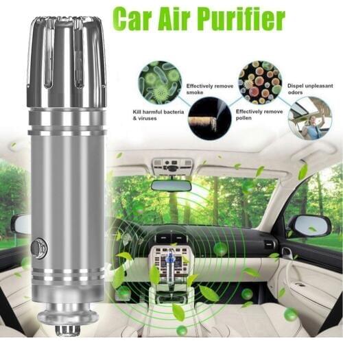 12V DC Car Air Purifier Ionizer Air Cleaner Ionic Air Freshener and Odor Eliminator Remove Smoking Smell Purifier Diffuser