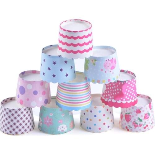 50pcs/set Muffin Cup Multicolor Cupcake Baking Cup Styling Case Muffin Cake Cup Cupcake Maker Paper Molds Kitchen Cake Tools