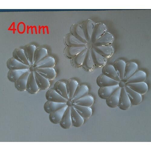 50pcs/lot 40mm crystal glass rosette chandelier beads crystal prism part beads free shipping