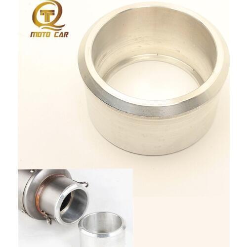 Motorcycle Exhaust Muffler 61MM Chang To 48MM Link Pipe Aluminium CNC Adapter Connector Escape Moto Convertor