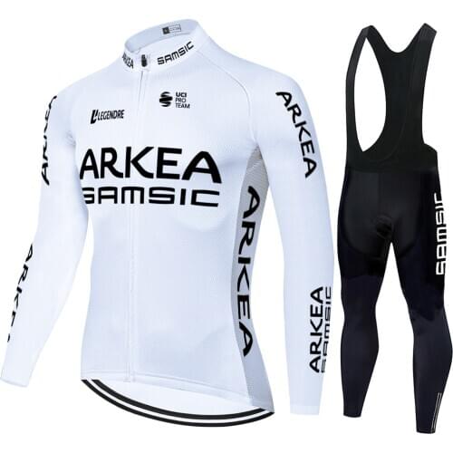 ARKEA SAMSIC Pro Team summer and autumn no Fleece ropa de bicicleta Men Long Sleeve Jersey Suit Outdoor Riding Bike MTB Clothing