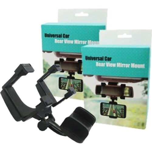 Car Phone Holder Rearview Mirror Mount Stand GPS Smartphone Stand Universal Rearview Mirror Mount Holder