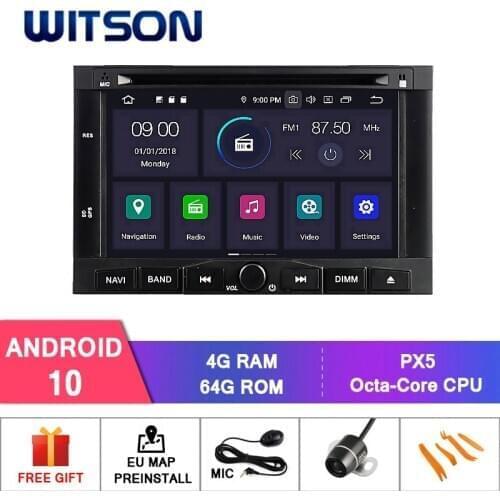 WITSON Android 10 Octa- core 4G RAM+64G ROM CAR DVD PLAYER For PEUGEOT 3008/5008 2009 2010 2011 auto stereo radio navigation gps
