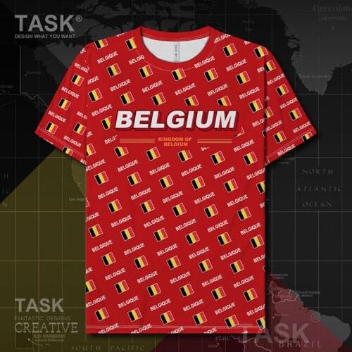 Belgium Belgian Belgique BEL Quick Dry t shirt clothing new fashion casual Workout Short Sleeve brands sports summer clothes