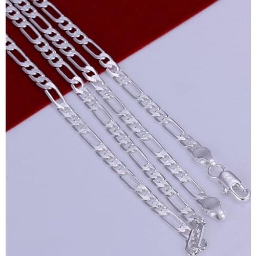 CN1 4mm snake chain necklace,Wholesale lots 1 pcs N925 sterling Silver color jewelry necklaces Fashion jewelry