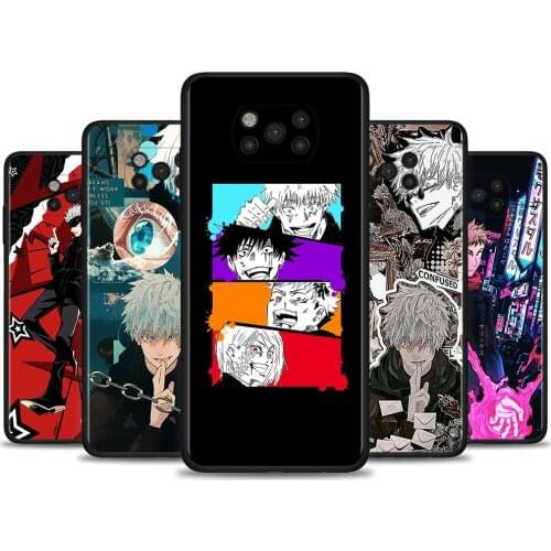 Jujutsu Kaisen Satoru Gojo Anime Shell For Xiaomi Poco X3 M3 Pro X3NFC F3 F1 CC9 Pro CC9E Note 10 Lite Capa Soft Para Guscio
