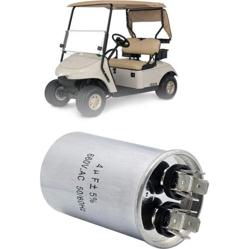 For EZGO Capacitor 20MFD/370VAC 28109-G01 for Club Car, Columbia Electric Golf Cart 36 Volt Powerwise or Lester Chargers