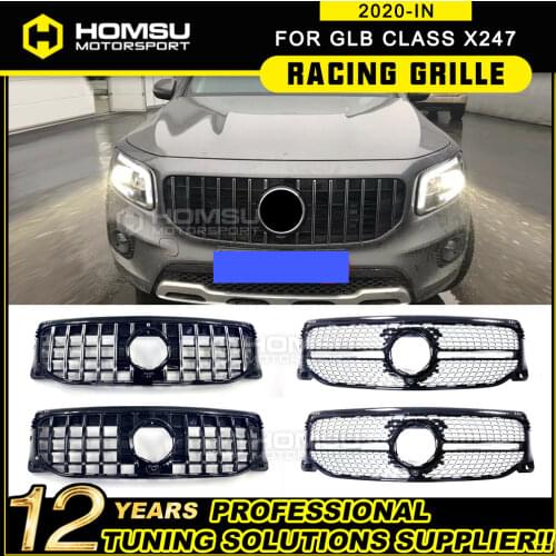 GT grille for GLB Class X247 GT Grill Vertical Front Bumper Racing Car For GLB200 GLB200 GLB250 GLB Class X247 GT front grille
