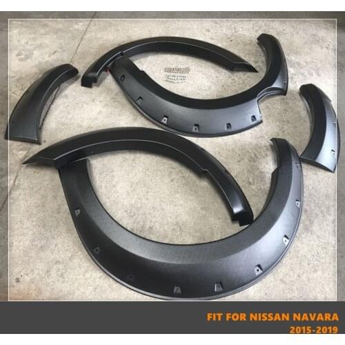 Good Quality ABS Car Wheel Eyebrow Arc Ring Fender Wheel Arch Fit For Nissan Navara NP300 4WD 4x4 2015-2019