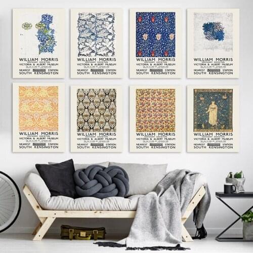 William Morris Canvas Painting Wall Picture Artistic Poster For Living Room Bedroom Decoration Wall Decor