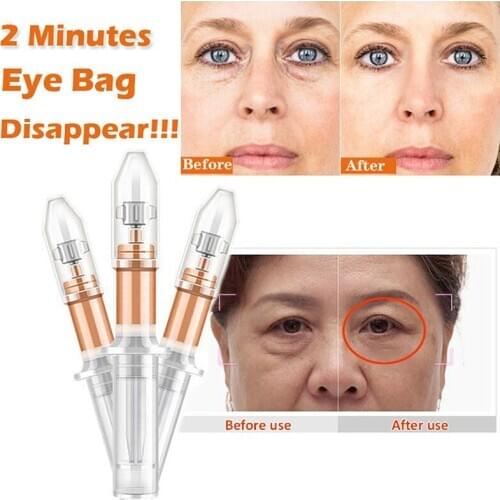 2 Minutes Instant Lifting Liquid Pump Eye Cream Anti Puffiness Wrinkles Effect Long Lasting Remove Eye Bag Fine Lines Cream
