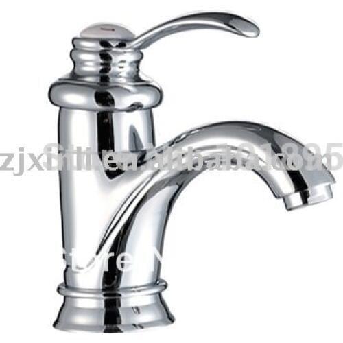 L15091 - Luxury Deck Mounted Chrome Color Brass Material Wash Basin Faucet