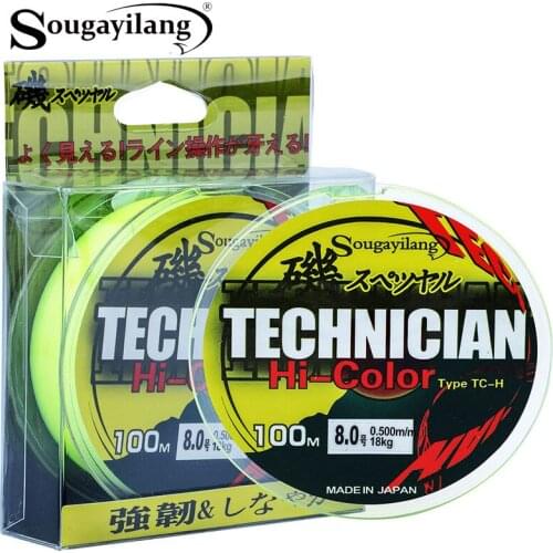 Sougayilang Nylon Fishing Line 100m Monofilament Japan Material Nylon Fishing Line Carp Rock Fishing Line Fishing Tackle