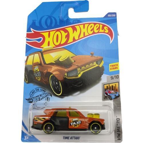 2020-105 Hot Wheels 1:64 Car TIME ATTAXI Metal Diecast Model Car Kids Toys Gift