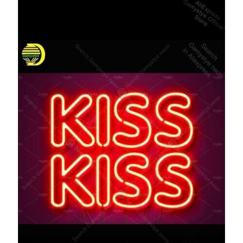 Neon Sign for Kiss neon Light Sign Home Love decorate Windower Bedroom Store Display Beer Sign neon lights for rooms icons light