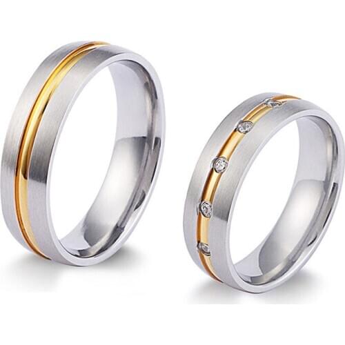 2021 new designer wedding rings for men and women couples Lovers stainless steel ring marriage anniversary gift