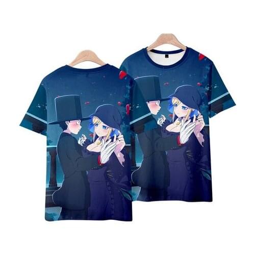 New The Duke of Death and His Maid Alice Bocchan Cosplay t-shirt Shinigami Bocchan to Kuro Maid Anime T-shirt Unisex Casual Tops