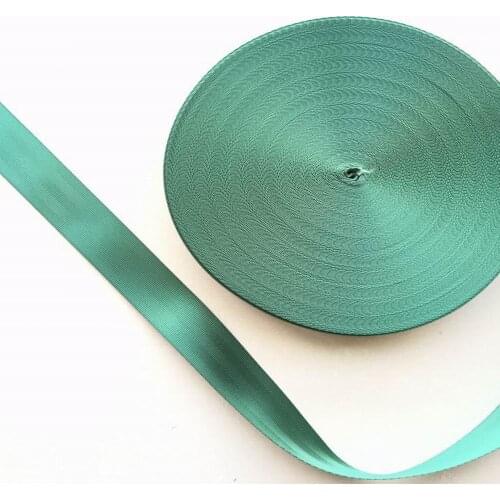 30 meters Roll Seat Belt Webbing Safety Strap green Color 4.8cm Wide 5 Bars