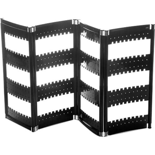 Foldable Necklace Stand Plastic Jewelry Display Stand Sn Earring Rack Storage Rack Practical Shelf Black