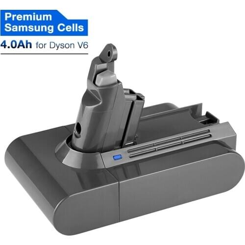 V6 4000mAh Replacement Battery for V6 DC58 DC59 SV03 DC61 DC62 SV05 SV06 SV07 SV09 Vacuum Cleaner Premium Lithium Cell