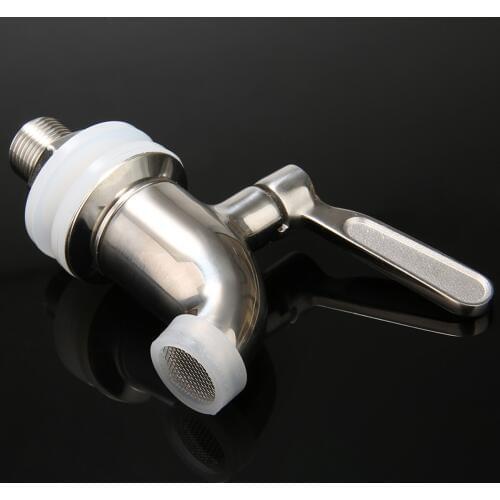 Mayitr Stainless Steel Faucet Tap Beer Dispenser Faucet for Home Bar Brew Barrel Beverage Wine Beer Kegs