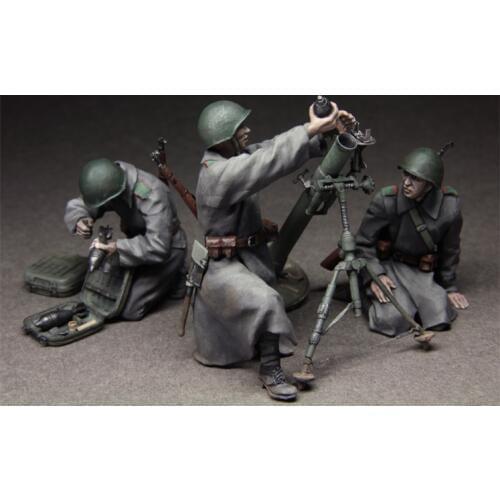 1/35 Resin Figure Model Kit Russian 82 mm mortar team Unassembled unpainted not include mortar