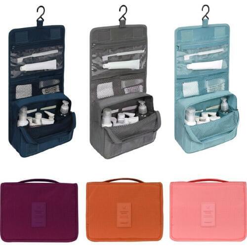 US Travel Cosmetic Makeup Toiletry Case Wash Organizer Storage Pouch Hanging Bag