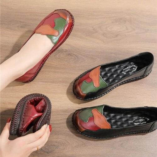 PUPUDA Women Casual Shoes Comfortable Flat Shoes Women Slip On Loafers Soft Driving Shoes Female Lightweight Women Loafers