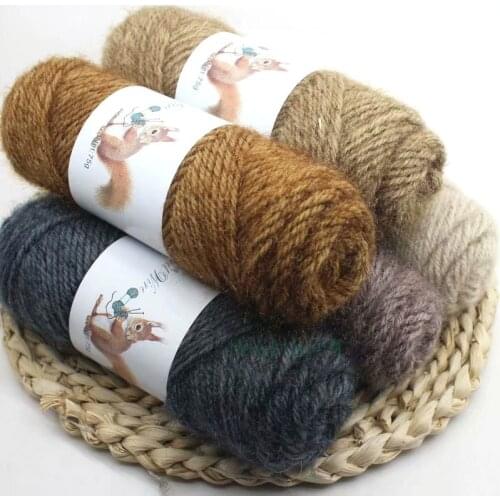 Knitted Thick Supersoft Scarf BabySoft HandCraft Crochet Yarn Quality 75g Squirrel hair Knitting Colours Wool