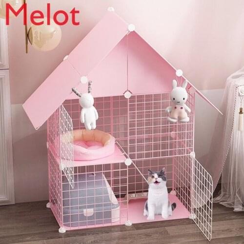 High-End Luxury Cat Cage Villa Oversized Free Indoor Dog Cage Cattery Household Three-Layer Small Cat Nest