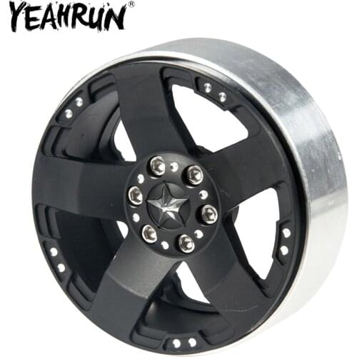 YEAHRUN 2.2" Aluminum Beadlock Wheel Rims Hubs for RC 1:10 TRAXXAS TRX-4 SCX10 Wraith 90018 #18