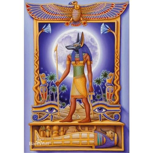 Priest of Anubis Egypt,DIY Diamond Painting Cross Stitch Full Diamond Mosaic Diamond Embroidery Pattern Rhinestone NEW037