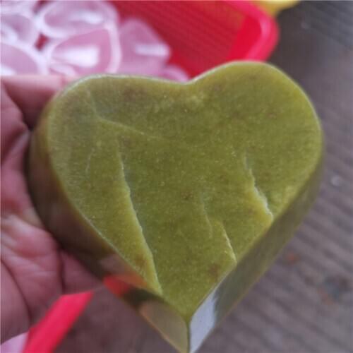 Natural jade love bowl, crystal transparent, decoration must be the first choice