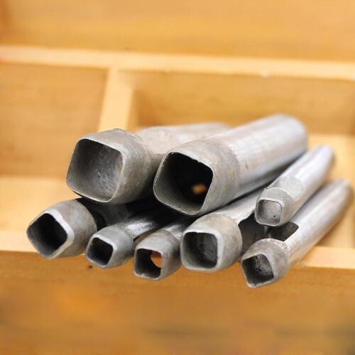 Diameter 2.5/3/4/5mm Square Special Type Leather Punch Craft Hole Tool Belts Trim 45# steel DIY