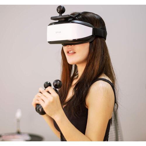 Deepoon DPVR GlassesE3-C Gaming Combo 2560x1440p Fast-LCD & 6 DOF Motion Tracking Kit Compatible with SteamVR & VIVEPORT 2000