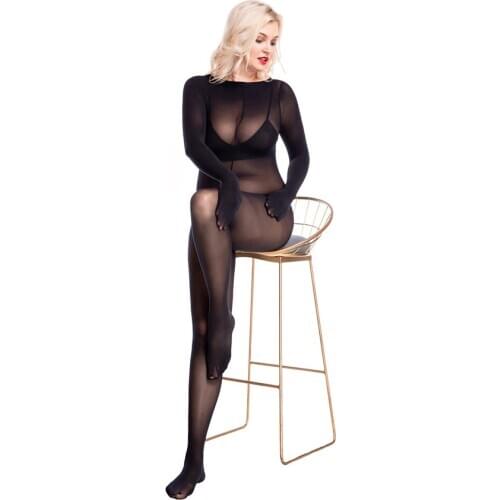 Unisex Nylons Cosplay Half Coat Zentai Bodystocking One Piece Tights Body Open Crotch Bodysuit Babydoll Bodycon Jumpsuit Onesie